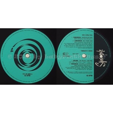 Tongue N Cheek - Tomorrow • 12" Vinyl Maxi • EX - Labyrinth Music