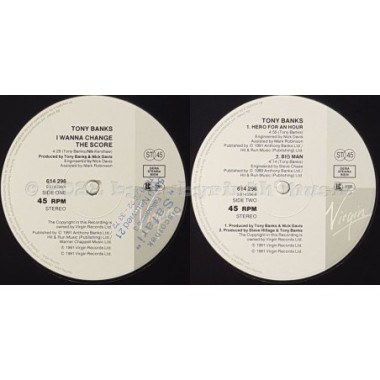 Tony Banks / Nik Kershaw - I Wanna Change The Score • 12" Vinyl Maxi - Labyrinth Music