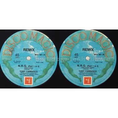 Tony Carrasco - N.R.G. • Part 1 & 2 • 12" Vinyl Maxi • EX - Labyrinth Music