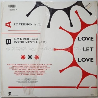 Tony Scott - Love Let Love • 12" Vinyl Maxi • NM - Labyrinth Music