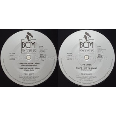 Tony Scott - That's How I'm Living • 12" Vinyl Maxi • NM - Labyrinth Music