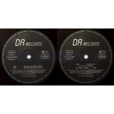 Black Lake - War....... No War • 12" Vinyl Maxi • MINT - Labyrinth Music