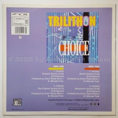 Trilithon - Choice • 12" Vinyl Maxi • NM - Labyrinth Music