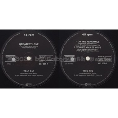 Trio Rio - Greatest Love • 12" Vinyl Maxi - Labyrinth Music