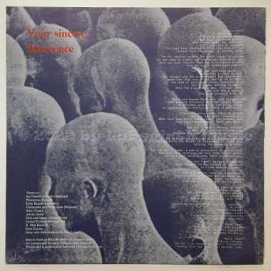 Trottel - Your Sincere Innocence • 12" Vinyl Maxi • MINT - Labyrinth Music