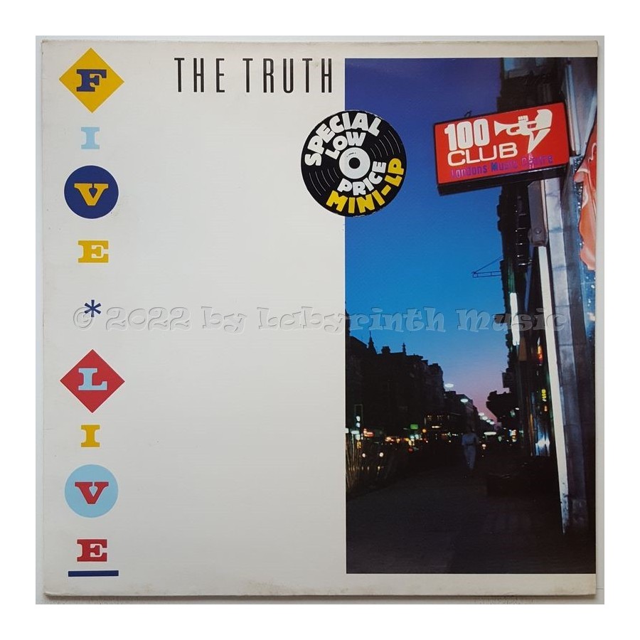 The Truth - Five Live • 12" Vinyl Maxi • MINT - Labyrinth Music