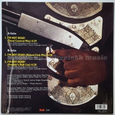 Turbo B. Feat. Thea Austin - I'm Not Dead • 12" Vinyl Maxi • MINT - Labyrinth Music