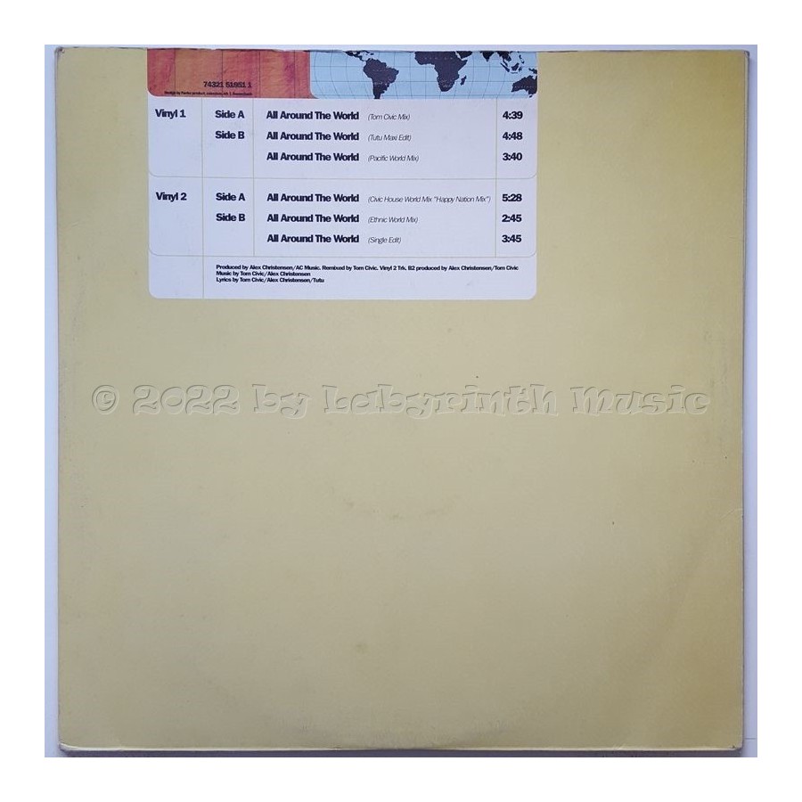 Tutu - All Around The World • 12" Vinyl Maxi • EX - Labyrinth Music