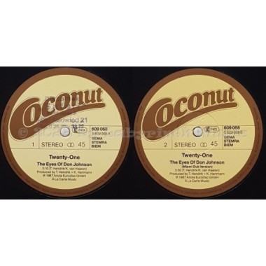 Twenty-One - The Eyes Of Don Johnson • 12" Vinyl Maxi - Labyrinth Music