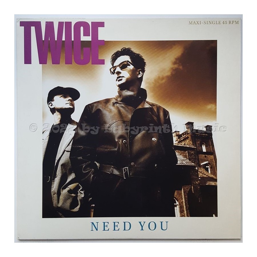Twice - Need You • 12" Vinyl Maxi • MINT - Labyrinth Music