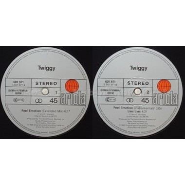 Twiggy - Feel Emotion • 12" Vinyl Maxi • EX - Labyrinth Music