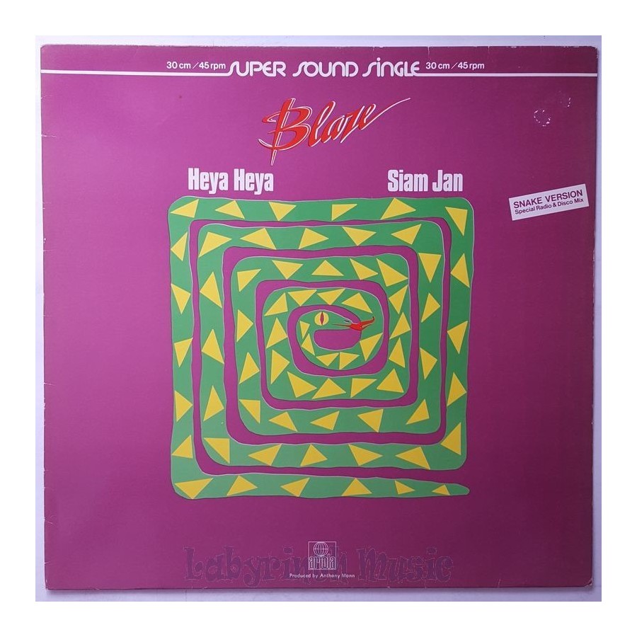 Blaze - Heya Heya • 12" Vinyl Maxi - Labyrinth Music