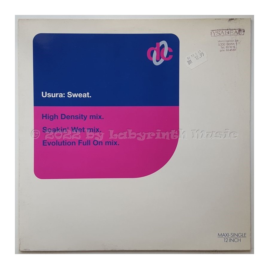 U.S.U.R.A. - Sweat • 12" Vinyl Maxi • EX - Labyrinth Music