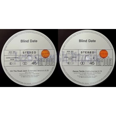 Blind Date - Hit The Road Jack • 12" Vinyl Maxi - Labyrinth Music
