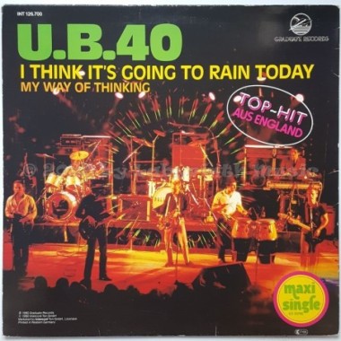 UB40 - I Think It's Going To Rain Today • 12" Vinyl Maxi - Labyrinth Music