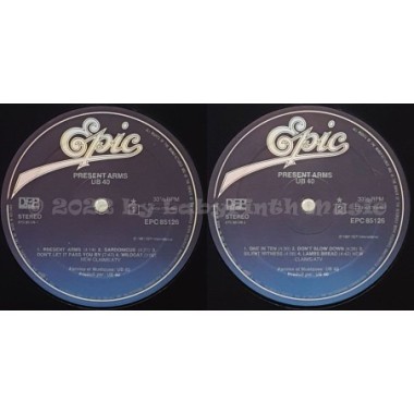 UB40 - Present Arms • 12" Vinyl LP - Labyrinth Music