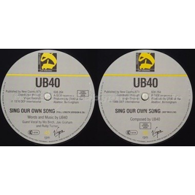 UB40 - Sing Our Own Song • 12" Vinyl Maxi • MINT - Labyrinth Music