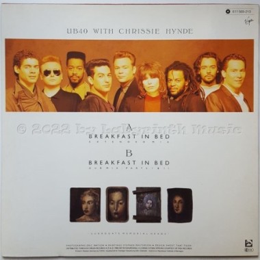 UB40 With Chrissie Hynde - Breakfast In Bed • 12" Vinyl Maxi • NM - Labyrinth Music