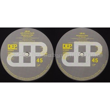 UB40 With Chrissie Hynde - Breakfast In Bed • 12" Vinyl Maxi • NM - Labyrinth Music