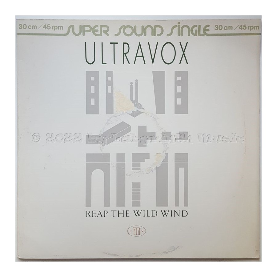Ultravox - Reap The Wild Wind • 12" Vinyl Maxi - Labyrinth Music
