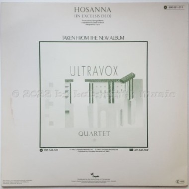 Ultravox - Reap The Wild Wind • 12" Vinyl Maxi - Labyrinth Music
