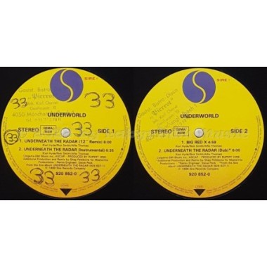 Underworld - Underneath The Radar • 12" Vinyl Maxi - Labyrinth Music