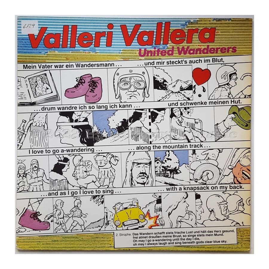 United Wanderers - Valleri Vallera • 12" Vinyl Maxi • EX - Labyrinth Music