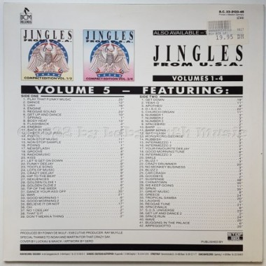 Unknown Artist - Jingles From U.S.A. • Volume 5 • 12" Vinyl LP • MINT - Labyrinth Music