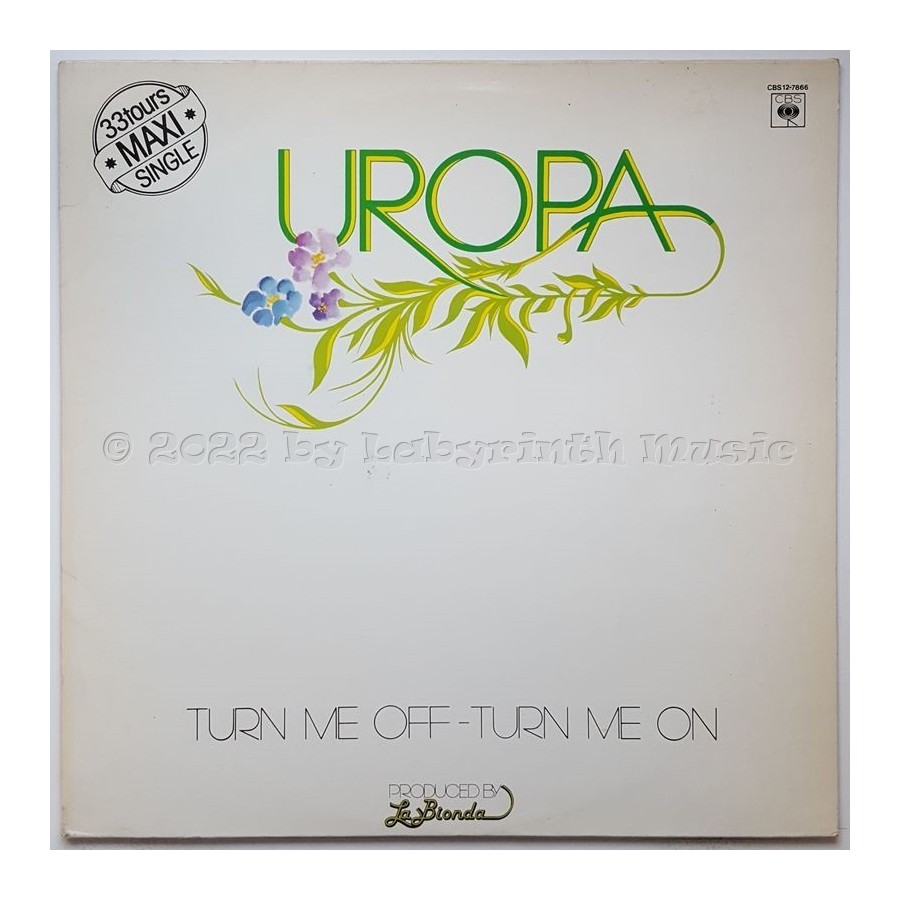 Uropa - Turn Me Off - Turn Me On • 12" Vinyl Maxi • EX - Labyrinth Music
