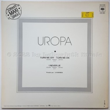 Uropa - Turn Me Off - Turn Me On • 12" Vinyl Maxi • EX - Labyrinth Music