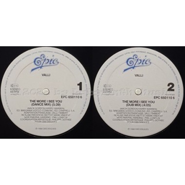 Valli - The More I See You • 12" Vinyl Maxi - Labyrinth Music
