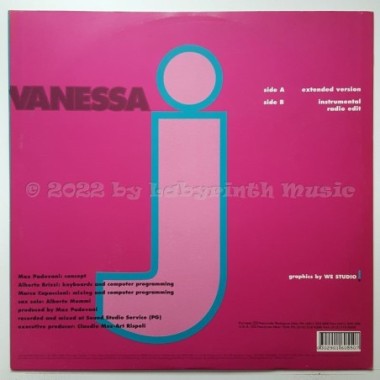 Vanessa J - Nasty Rhythm • 12" Vinyl Maxi • NM - Labyrinth Music