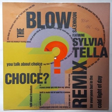 Blow Monkeys Feat. Sylvia Tella - Choice? (Re-Remix) • 12" Vinyl Maxi • EX - Labyrinth Music