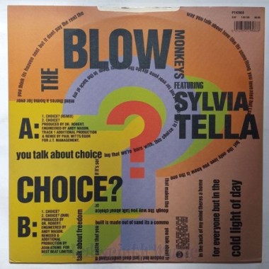 Blow Monkeys Feat. Sylvia Tella - Choice? (Re-Remix) • 12" Vinyl Maxi • EX - Labyrinth Music
