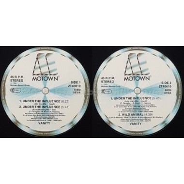 Vanity - Under The Influence • 12" Vinyl Maxi • MINT - Labyrinth Music