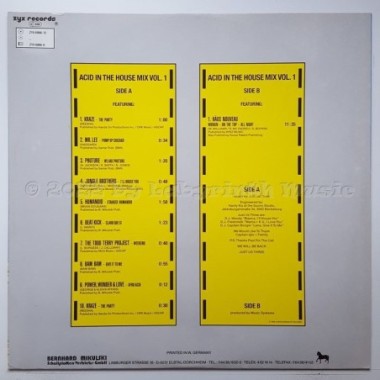 Various - Acid In The House Mix Vol. 1 • 12" Vinyl Maxi • MINT - Labyrinth Music