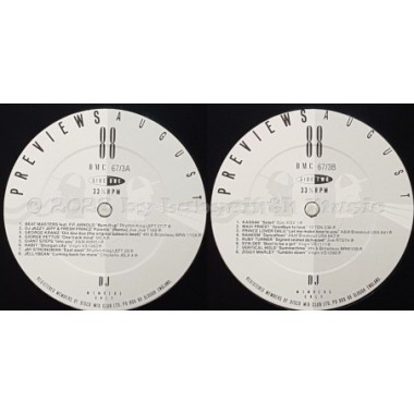Various - August 88 - Previews • 12" Vinyl LP • EX - Labyrinth Music