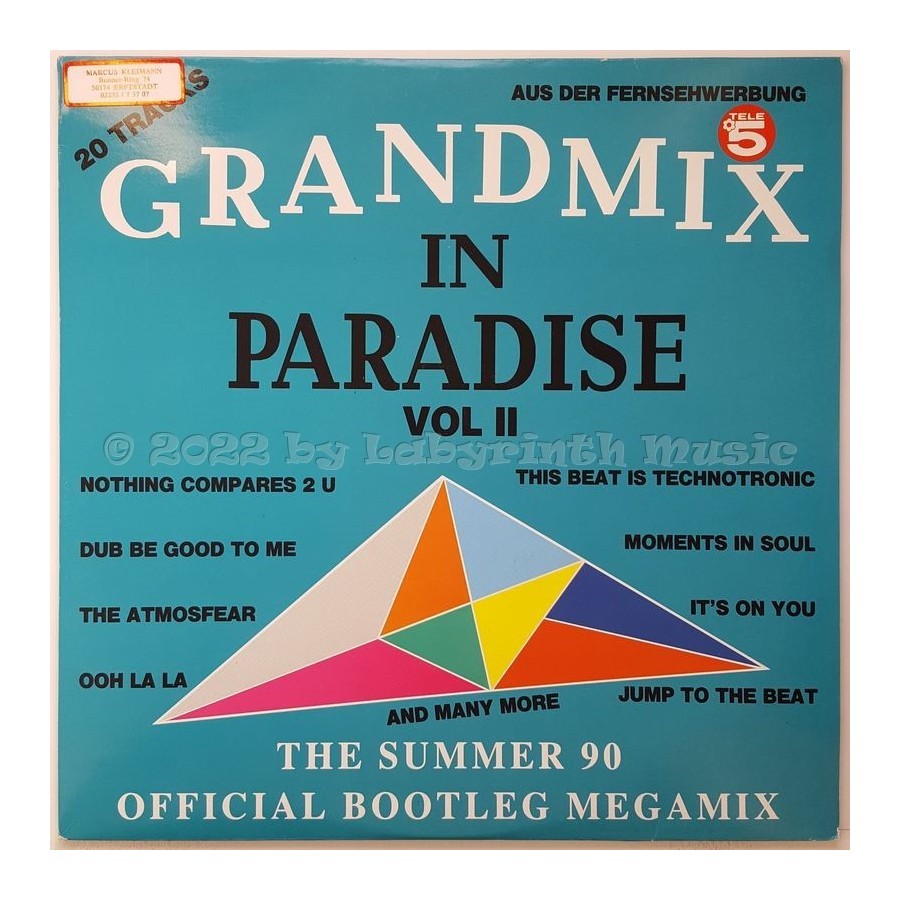 Various - Grandmix In Paradise Vol. II • 12" Vinyl LP • NM - Labyrinth Music