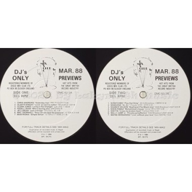 Various - March 88 Previews • 12" Vinyl LP • EX - Labyrinth Music
