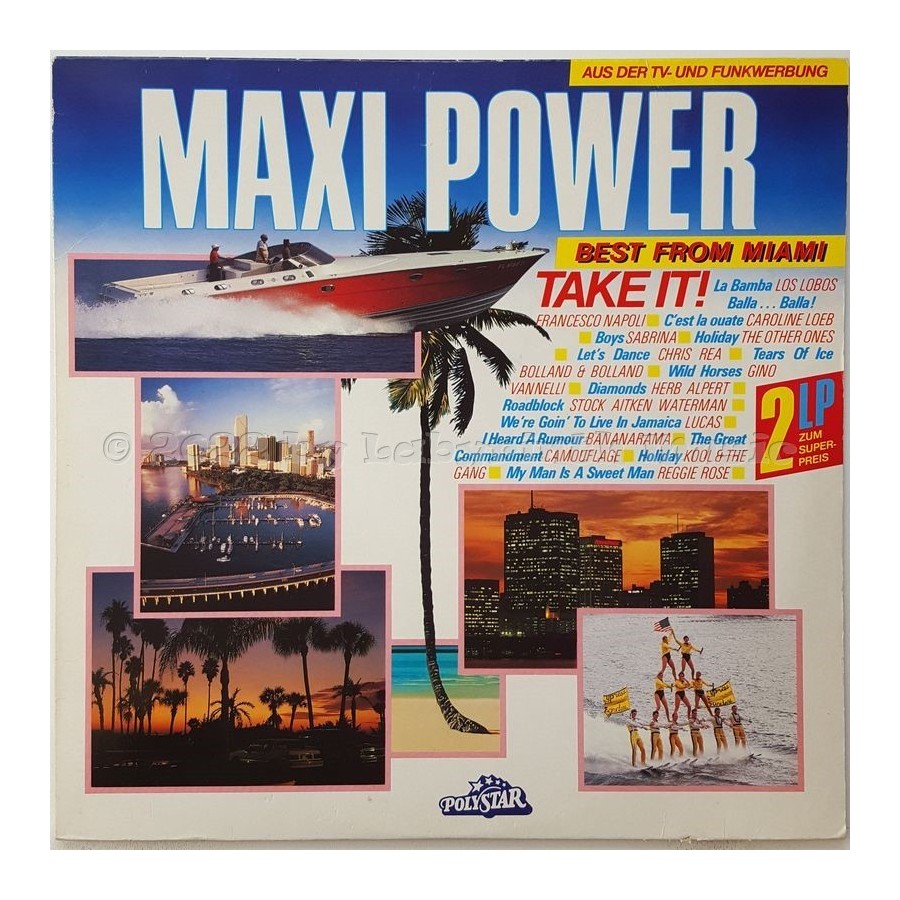 Various - Maxi Power - Best From Miami • 12" Vinyl LP • EX - Labyrinth Music