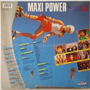 Various - Maxi Power - Hot News From L.A. • 12" Vinyl LP • EX - Labyrinth Music
