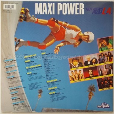 Various - Maxi Power - Hot News From L.A. • 12" Vinyl LP • MINT - Labyrinth Music