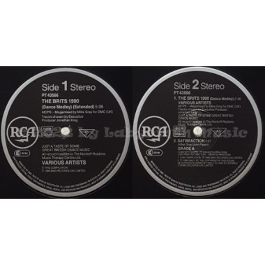 Various - The Brits 1990 Dance Medley • 12" Vinyl Maxi - Labyrinth Music