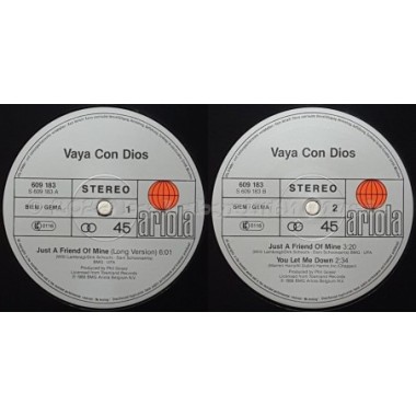 Vaya Con Dios - Just A Friend Of Mine • 12" Vinyl Maxi - Labyrinth Music