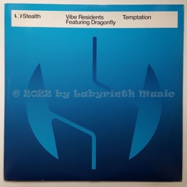 Vibe Residents Feat. Dragonfly - Temptation • 12" Vinyl Maxi • EX - Labyrinth Music
