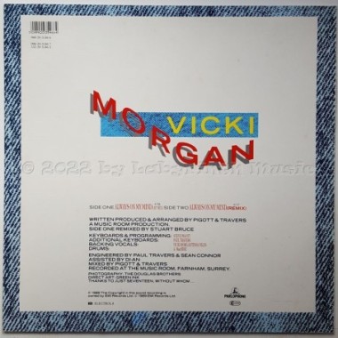 Vicki Morgan - Always On My Mind • 12" Vinyl Maxi • MINT - Labyrinth Music