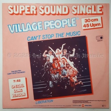 Village People - Can't Stop The Music • 12" Vinyl Maxi • MINT - Labyrinth Music