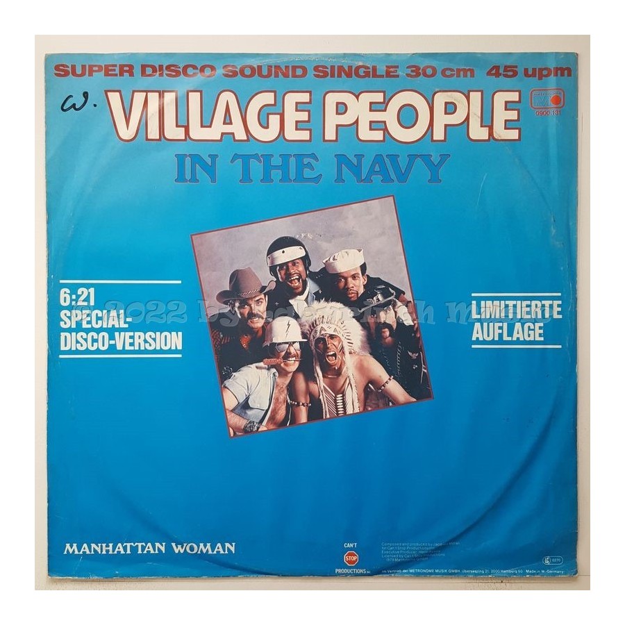 Village People - In The Navy • 12" Vinyl Maxi - Labyrinth Music