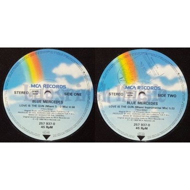 Blue Mercedes - Love Is The Gun • 12" Vinyl Maxi - Labyrinth Music