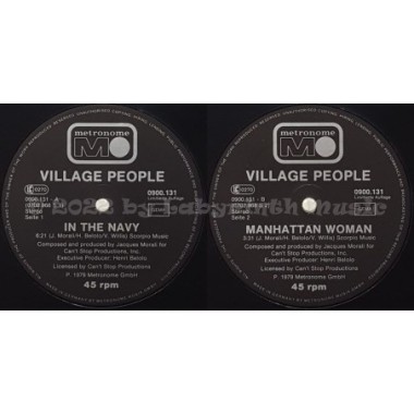 Village People - In The Navy • 12" Vinyl Maxi - Labyrinth Music